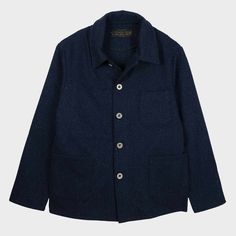 Gardening Apparel, Great Dixter, Navy Wool Coat, Artist Shirts, Field Coat, Gardening Outfit, Chore Coat, Work Jacket, Work Jackets