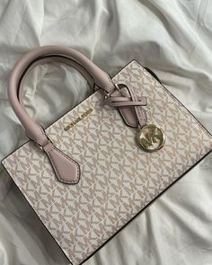 Coquette Handbag, Juicy Couture Purse Pink, Coach Pink Bags With Silver-tone Hardware, Luxury Pink Shoulder Bag With Silver-tone Hardware, Michael Kors Pink Bag With Gold-tone Hardware, Girly Accessories, Purses And Handbags, Handbags, Quick Saves