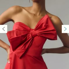 Super Cute Anthropologie Dress Worn Once !! Cute Red Dresses, Cute Homecoming Dresses, Bow Tie Dress, Anthropologie Dress, Tie Dress, Hutch, Anthropologie Dresses, Wearing Dress, Homecoming Dresses