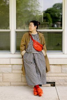 A Week of Outfits: Shoko Tatara | Cup of Jo Cute Frumpy Outfits, Black Outfits Pop Of Color, Art Teacher Wardrobe, Fun Librarian Outfits, Styling Clothes You Already Own, Creative Work Outfits Women, Quirky Plus Size Fashion, Queer Teacher Outfits, Eclectic Work Outfits