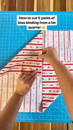 Cait Trantham | Save for later 🥰 There are many ways to make bias binding, but I like this one most for scrappy binding! I’m using the stripes here to… | Instagram Quilt As You Go Strip Quilt, How To Make Bias Binding For A Quilt, Diy Bias Binding, Making Bias Binding, How To Make Bias Binding, How To Make Bias Tape From Fabric, What To Make With Fat Quarters, Strip Quilts Ideas, Scrap Binding