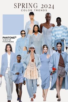 COLOR TRENDS FOR SPRING 2024  #COLORTREND #SPRINGCOLORS #PANTONE #FASHION #FASHIONCOLORS #SPRING2024 Spring Work Fashion 2024, Fashion Forecast 2024 Spring Summer, Trend Clothes 2024, 2024 Fashion Forecast, Summer Colours 2024, Fashion Trend Board 2024, Colors For Spring 2024, Fashion Forecast 2024/2025