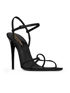 Saint laurent clara sandals Saint Laurent Heels, Saint Laurent Sandals, Popular Shoe, Fashion Shoes Heels, Heels Classy, Girly Shoes, Aesthetic Shoes, Black Sandals Heels