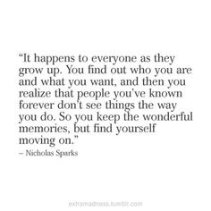 a quote that says it happens to everyone as they grow up