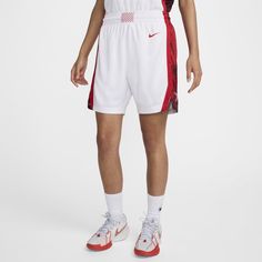 Suit up like your squad with these USA Limited Home shorts. The lightly knit, breathable fabric and premium trim details give you a look modeled after what your country wears on home court. Womens Basketball Shorts, Nike Basketball Shorts, Country Wear, Team Wear, Nike Basketball, Basketball Shorts, Womens Basketball, Trim Detail, Nike Dri Fit