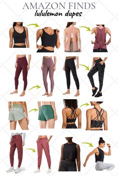 Amazon Fashion Women, Best Amazon Leggings For Women, Amazon Workout Must Haves, Amazon Fitness Must Haves, Best Amazon Workout Clothes, Womens Amazon Fashion, Best Leggings On Amazon, Amazon Workout Outfits Women, Cute Amazon Clothes