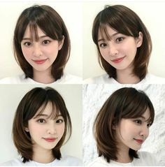 Short Hair For Round Face Asian, Korean Short Hair Bob, Japanese Haircut Medium, Japanese Short Haircut, Soft Layers Short Hair, Hairstyles With Bangs Medium, Korean Short Haircut, Kpop Short Hair