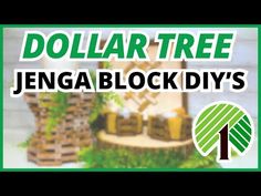 dollar tree with text over it that says, $ 1 block diy's