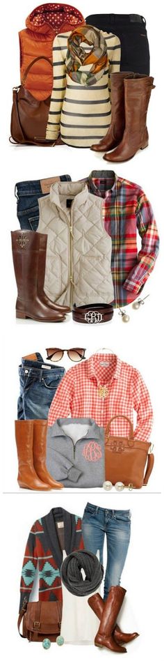 Cozy Fall Fashion-- I love all these Fall Outfits! Brown boots Aztec sweater Puffy vest Skirt Boots, Skirt Winter, Looks Jeans, Boots Ideas, Clothes And Shoes, Neue Outfits, Elegante Casual, Skagen, 가을 패션