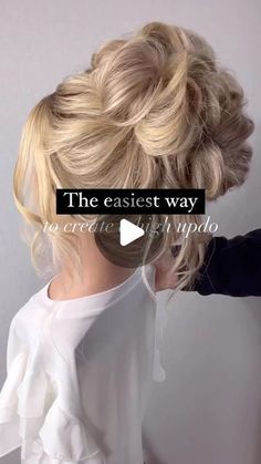 Jessica Gillette • Bridal Hair Education + Social Media Tips on Instagram: "🌟 Creating the perfect high updo has never been so simple! Trust me, it’ll make you the 🦸‍♀️ superhero of the day!  🖐️Just a few twists and turns, and voila!  It’s a game-changer that works for all hair types.  Save it and slay it! ❤️💁‍♀️ Can’t wait to see your magic in action!  #btconeshot2024_stylingvideo #btcready #behindthechair #oneshothairawards @behindthechair_com @oneshothairawards   #bridehairstyle #bridalupdo #bridalparty #instahair #hairofinstagram #hairinspo #beyondtheponytail #specialoccasionhair #texturedupdo #bridehairdo #weddinghairideas #weddinghairinspiration #bridalhairupdo #modernupdo #hairtutorialvideo #hairtutorial #howtohair #bridalhaireducation #hairvideotutorial #ittakesapro #modernsalo Wedding Hairstyles Medium Length Updo, Pony Updo Wedding Tutorial, Updo Hair Tutorials For Medium Hair, Prom Updos How To, How To Do A High Updo Yourself, Partial Updo Tutorial, High Bun Updo Wedding Hair Tutorials, Wedding Updos For Long Hair Video, Soft Updo Hairstyles Romantic