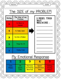 the size of my problem worksheet for students to help them understand what they are doing