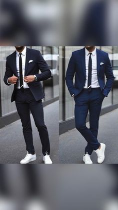 Suits And Sneakers, Mens Casual Suits, Blazer Outfits Men, Mens Business Casual Outfits, Formal Men Outfit, Mens Fashion Blazer, Men Fashion Casual Shirts