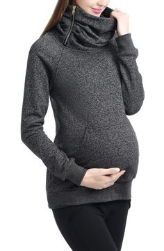 Product Image 4 Bump Fashion, Pregnancy Fashion, Zip Collar, Maternity Style, Cool Look, Funnel Neck, Maternity Fashion, Baby Fever, Maternity Clothes