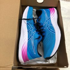 Brand New In Box. Asics Sneakers. Gel Excite 8. No Flaws. Running Athletic Shoes Asics Low-top Synthetic Running Shoes, Blue Asics Sneakers For Light Sports, Asics Pink Running Shoes With Boost Midsole, Asics Blue Sneakers For Light Sports, Pink Sneakers With Gel Cushioning And Round Toe, Pink Gel Cushioned Round Toe Sneakers, Pink Gel-cushioned Round Toe Sneakers, Blue Sneakers With Gel Cushioning For Light Sports, Asics Blue Athleisure Sneakers