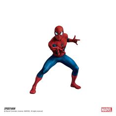 the amazing spider - man is flying through the air with his arms out and hands outstretched