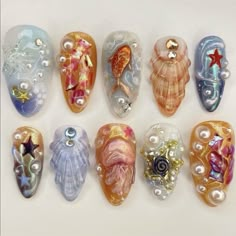 Fish Nails, Kawaii Nails, Fire Nails, Funky Nails, Dream Nails, Chic Nails, Pretty Acrylic Nails