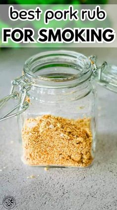 Best Homemade Pork Rub For Smoking Smoked Pork Roast, Pork Rub Recipe, Pellet Smoker Recipes, Smoked Recipes, Brisket Rub, Homemade Dry Rub, Spice Rubs, Dry Rub Recipes, Dry Rubs