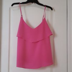 Gorgeous Lightweight 100% Silk Joie Abelia Top. Item Is A Closet Clean Up Project, Nothing Is Wrong With This Adorable Item. Purchased For Myself, Does Not Fit Now. Priced To Recover What Was Paid, Way Below Msrp. Sorry, No Lowball Offers And Big Discounts- Not Making A Profit . Please Let Me Know If You Need More Pictures/ Measurements Before Purchase. Will Be Happy To Provide. Shipped From Pets- Free, Smoke- Free House. Elegant Pink Top For Day Out, Elegant Pink Tops For Day Out, Pink Camisole Top For Spring, Feminine Pink Camisole For Party, Chic Pink Tank Top With Spaghetti Straps, Casual Pink Cami Blouse, Elegant Pink Camisole For Spring, Chic Pink Spring Camisole, Fitted Pink Cami Blouse