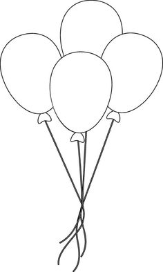 Ballons Coloring Pages, Balloon Template Free Printable, Bean Bag Drawing, Balloon Outline, Balloon Doodle, Diy Christmas Cards Cricut, Ballon Drawing, Balloon Coloring Pages