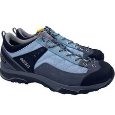 New With Box Womens Size 8 The Pipe Gv Hiking Shoe From Asolo Is Strong And Sturdy. Stylish With Blue Colour And Extremely Comfortable Thanks To The Buckskin Upper. This Design Has A Gore-Tex Lining And A Vibram Outer Sole. Nothing Will Get In Your Way You When You Wear These Shoes! A Pair Of Shoes That Will Not Disappoint You, That Is For Sure! Pet And Smoke Free Home. **41 Hiking Outdoors Brown Suede Ankle Boots, Womens Hiking Shoes, Waterproof Hiking Shoes, Hiking Shoe, Hiking Boots Women, Green Sneakers, Waterproof Hiking Boots, Outdoor Boots, Waterproof Shoes