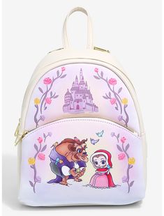 Disney Bags Backpacks, Belle And Beast, Chibi Characters, Disney Beauty And The Beast