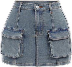 Girls Denim Skirts, Denim Skirts, Girls Denim, Teen Girls, Pocket Design, All Fashion, Simple Designs, Denim Skirt, Latest Trends