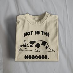 Not In The Moooood Unisex T-Shirt, Meme TShirt, Silly Funny Tee, Meme Shirt, Silly Cow T-Shirt WORLDWIDE SHIPPING FREE UK SHIPPING FREE US SHIPPING Silly and trendy clothing made for you! - Unisex Fit - 100% Cotton - Classic Fit - Tear-away Label - Runs True To Size Please see the size chart on slide 3 for more details. Each item is made to order and shipped in 1-5 days. Please don't hesitate to reach out if you have any questions! Thanks, UnhingedDoodle Silly Tshirts, Silly Cow, Silly Funny, Cow Tshirt, Meme Tshirts, Trendy Clothing, Animal Tshirt, Animal Shirts, Cute Tshirts