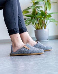 This versatile pair has a cool collapsible back so that you can wear handcrafted woolen slippers in two different ways. Another aspect - sturdy stitching on upper lining, successful COCOON collections touch for even more comfort. No matter winter or summer, breathable felted wool fabric catch & Casual Wool Slip-on Clogs, Casual Wool Slip-on Slippers, Cushioned Wool Slip-on Slippers, Wool Cushioned Slip-on Slippers, Casual Wool Slippers With Leather Sole, Comfortable Wool Slip-on Slippers, Comfortable Everyday Slippers With Rubber Sole, Felt Slip-on Slippers With Soft Sole, Casual Wool Slippers With Round Toe