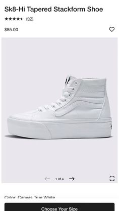 White Vans High-top Sneakers With Contrast Sole, Vans High-top Sneakers With Textured Sole, Vans High-top Sneakers With Contrast Sole And Round Toe, Modern Synthetic Platform High-top Sneakers, High-top Vans Skate Shoes With Textured Sole, Vans High-top Skate Shoes With Textured Sole, High-top Synthetic Platform Sneakers, Urban Style Vans High-top Sneakers, Urban Vans High-top Sneakers