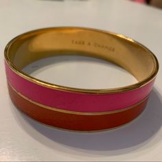 Nwot Kate Spade Bangle Bracelet Kate Spade Bangle Bracelet For Formal Occasions, Kate Spade Formal Bangle Bracelets, Kate Spade Formal Bangle Bracelet, Pink Adjustable Cuff Bracelet, Adjustable Pink Cuff Bracelet, Pink Bracelet Strap Jewelry For Formal Occasions, Pink Bangle Bracelet For Formal Occasions, Pink Bracelet Style Jewelry For Formal Occasions, Pink Bangle Jewelry