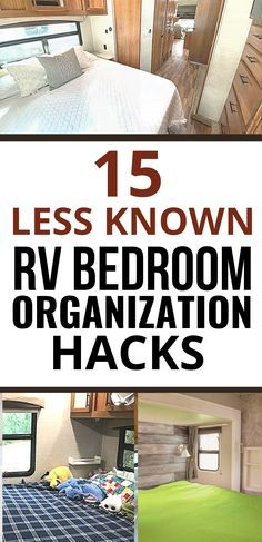 rv bedroom organization hacks and tips