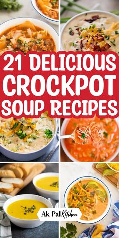 Crockpot soup recipes are the perfect solution for busy nights. From hearty slow cooker soups to easy crockpot chicken dinners, there's something for everyone. Enjoy comfort food with these crockpot meals that require few ingredients and minimal prep. Try healthy slow cooker recipes or indulge in rich, creamy soups for the whole family. With simple crockpot meal ideas, you'll have delicious family dinners ready with little effort. These crockpot chicken soup recipes are great for meal prep too! Crockpot Chicken Soup Recipes, Crockpot Chicken Soup, Crockpot Meal Ideas, Crockpot Chicken Dinners, Healthy Slow Cooker Recipes, Slow Cooker Soups, Chicken Soup Crockpot