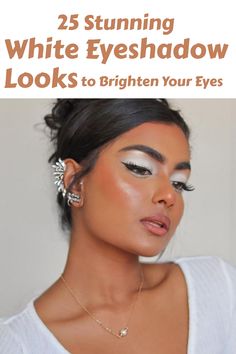 White Eye Shadow Looks Eyeshadow Looks Smokey Eye, Eyeshadow Looks Smokey, White Eyeshadow Looks, Eyeshadow Simple, Simple Eyeshadow Looks, Makeup Ideas Smokey Eye, Makeup Ideas Smokey, Eye Makeup Trends, Pale Pink Lips