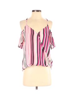 Pink Sleeveless Blouse, Black Sleeveless Blouse, Pink Shorts, Pink Stripes, Black Sleeveless, Short Sleeve Blouse, Pink Tops, Black Shorts, Sleeveless Blouse