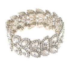 Silver Tone Metal Rhinestone Stretch Bracelet / Size: 1" H / Lead & Nickle Compliant / Color: Silver & Clear Condition: Brand New SKU:  ESB3048-SCL Color: Clear Design: All orders will ship from USA via UPS or USPS. We expect all local orders will receive the items within 7 business days or less depend the location. Worry free international shipment delay or custom duty fee. Stretch Bracelet, Bracelet Sizes, Stretch Bracelets, Fashion Watches, Ups, Jewelry Watches, Silver Tone, Jewelry Bracelets, Fashion Jewelry