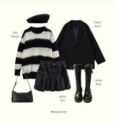 Swaggy Outfits, Mode Inspo, Wednesday Addams, 가을 패션, Mode Vintage, Casual Style Outfits, Lookbook Outfits, Fashion Mode, Aesthetic Outfits