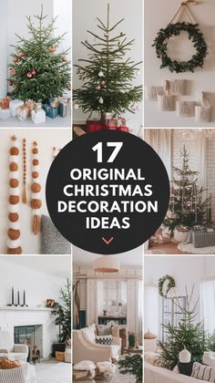 christmas decoration ideas that are easy to make and great for the holiday season, including wreaths