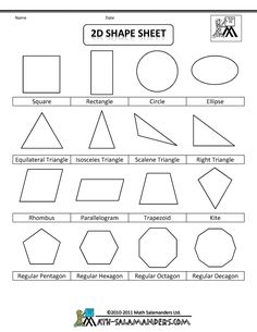 worksheet for the 3d shape sheet