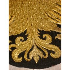 Stunning pair of embroideries en gold metallic  on felt , representing a double headed eagle that is commonly used for the star of Russia  or the Austro -Hungarian Empire , note the very sophisticated technique used i the wing , very fine work sign of a very good quality and noble origin , the back gives un idea of the work it represented to execute this work . By the quality of the work an the very rustic linen use in the back we believe those pieces to be from the 17 hundreds , the size  of the embroideries itself is 10.5H on 12 "W , perfect to created an outstanding pic of pillows or just frame like pieces of art . Please check our other embroideries and fragments ,coat of arms , in our Chairish shop at FRENCHTOUCH10 Gold Embroidered Fabric For Festive Occasions, Gold Embroidered Fabric For Formal Occasions, Gold Festive Embroidered Fabric, Traditional Gold Machine Embroidered Fabric, Traditional Gold Embroidered Fabric With Machine Embroidery, Luxury Embroidered Fabric For Festive Occasions, Traditional Gold Embroidered Fabric For Formal Occasion, Ceremonial Gold Embroidered Fabric, Ceremonial Gold Brocade Embroidered Fabric