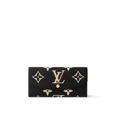 LOUIS VUITTON® - Emilie Wallet - Black/beige Louis Vuitton Emilie Wallet, Emilie Wallet, Lv Purse, Classic Monogram, Travel Bags For Women, Monogram Pattern, Luxury Purses, Fancy Bags, Louis Vuitton Wallet