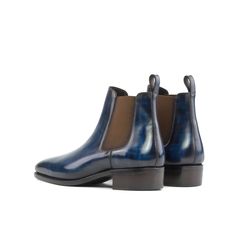 Year after year, Chelsea boots remain one of the most sought-after styles for men. Chelseas can be used in formal attire and casual wear alike, providing a sleek, polished look. This slip-on boot has been a classic for years. The Details: Materials: denim patina Sole: brown Goodyear Welt leather sole with higher heel Last: Belgravia - Chisel toe, narrow waist and cuban heel What is Fast Lane? Fast lane is our new experimental 7 day made to order collection, an ambitious never been heard of befor Narrow Waist, Jodhpur Boots, Botas Chelsea, Custom Made Shoes, Old Shoes, Chelsea Boots Men, Slip On Boots, Leather Chelsea Boots, Goodyear Welt