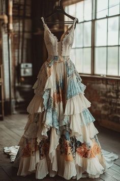 Unique Bridesmaid Dresses Boho, 18th Century Gown, Wedding Dresses Ideas, Vintage Boho Dress, Dresses Ideas, Outfits Winter