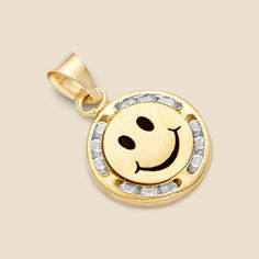 Express your playful side with our delightful 14K Solid Gold Emoji Charm. This charming piece brings a touch of fun and whimsy to your jewelry collection, making it a perfect addition for those who love to showcase their unique personality. 🌟 **Material & Design Crafted from high-quality 14k yellow gold, this charm features a beautifully detailed emoji design. The radiant gold enhances its intricate craftsmanship, adding a playful yet elegant touch to your style. 📏 **Dimensions & Comfort - **A White Smiley Face Jewelry For Gift, White Smiley Face Jewelry For Gifts, White Smiley Face Jewelry Gift, Emoji Gifts, Smile Gift, Playful Jewelry, Emoji Design, Whimsical Gifts, Real Gold Jewelry