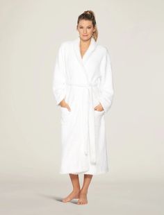 Cozy Robe With Relaxed Fit For Loungewear, Cozy Relaxed Fit Robe For Loungewear, Winter Loungewear Robe With Relaxed Fit, Winter Relaxed Fit Loungewear Robe, White Long-length Sleepwear For Loungewear, Relaxed Fit Winter Robe For Loungewear, Cozy Relaxed-fit Robe For Daywear, Cozy Relaxed Fit Robe For Relaxation, Cozy Relaxed Fit Robe For Lounging