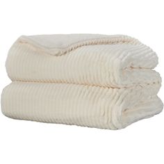 two white towels stacked on top of each other