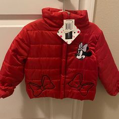 Red Minnie Mouse Puffer Jacket Minnie Mouse Jacket, Puffer Vest With Hood, Puffer Coat With Hood, Pink Puffer Jacket, Girls Puffer Jacket, Grey Puffer, Blue Puffer Jacket, Tommy Hilfiger Girl, Toddler Jacket