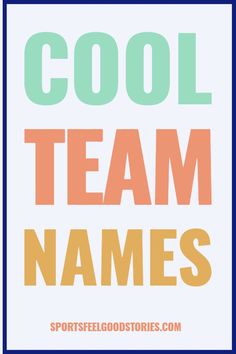 Really Cool Team Names Team Coaching, Olympic Team, Best Duos, Coaching, Pool