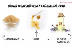 Brown Sugar And Honey Exfoliation Scrub Baking Soda Face Scrub, Exfoliating Face Scrub