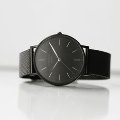 Personalised Minimalist Watch + Pitch Black Mesh Strap Sometimes less is more. We created a minimalist watch which is far from simple. The details are what refines this watch starting with the highest quality stainless steel case, a handcrafted quick-release genuine leather strap, and powering this beautiful minimalist watch at its heart is a precise quartz mechanism. The back of the watch was specifically designed to have the ideal space for an engraved message of your choice. Just provide us w Street Vibes, Engraved Handwriting, Minimalist Men, Fear Street, Personalized Watches, Watch Engraving, Minimalist Watch, Pitch Black, Stainless Steel Polish