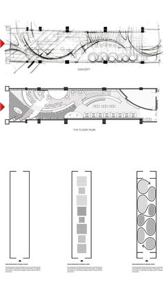 an architectural drawing shows the different sections of a building and how they are used to make it